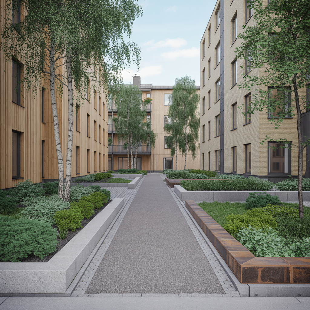 kantstod langs gangvagar jamforelse av material och kostnad