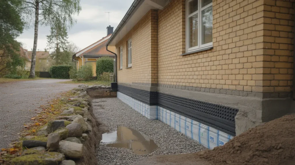 ny dr nering och grundisolering av k llarv ggar i tureberg sollentuna