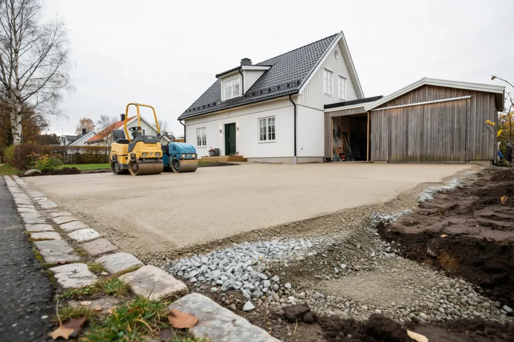 packa grus p r tt s tt i uppfarten lager maskiner och vanliga misstag att undvika