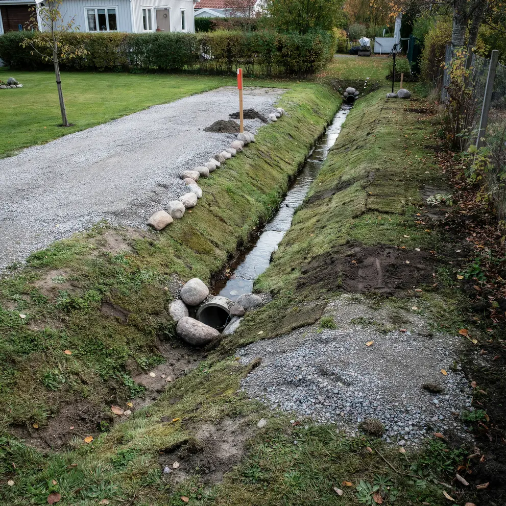 dikning rensning av diken sollentuna
